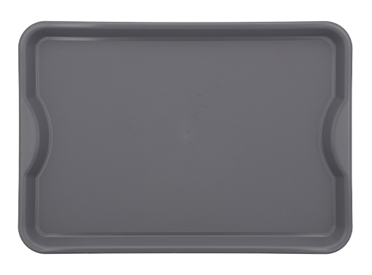 Foto oficial GP INOX: Bandeja Plastica Cinza 47,5X33X2,5CM