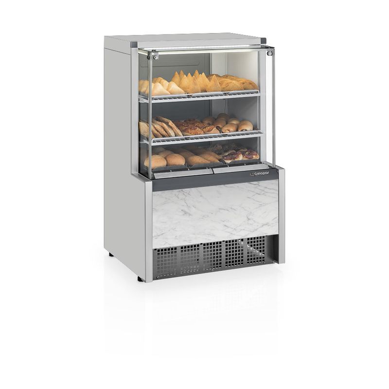 Foto oficial Gelopar: MEQA-075R/BR/220V 60Hz Vitrine Estufa Com
