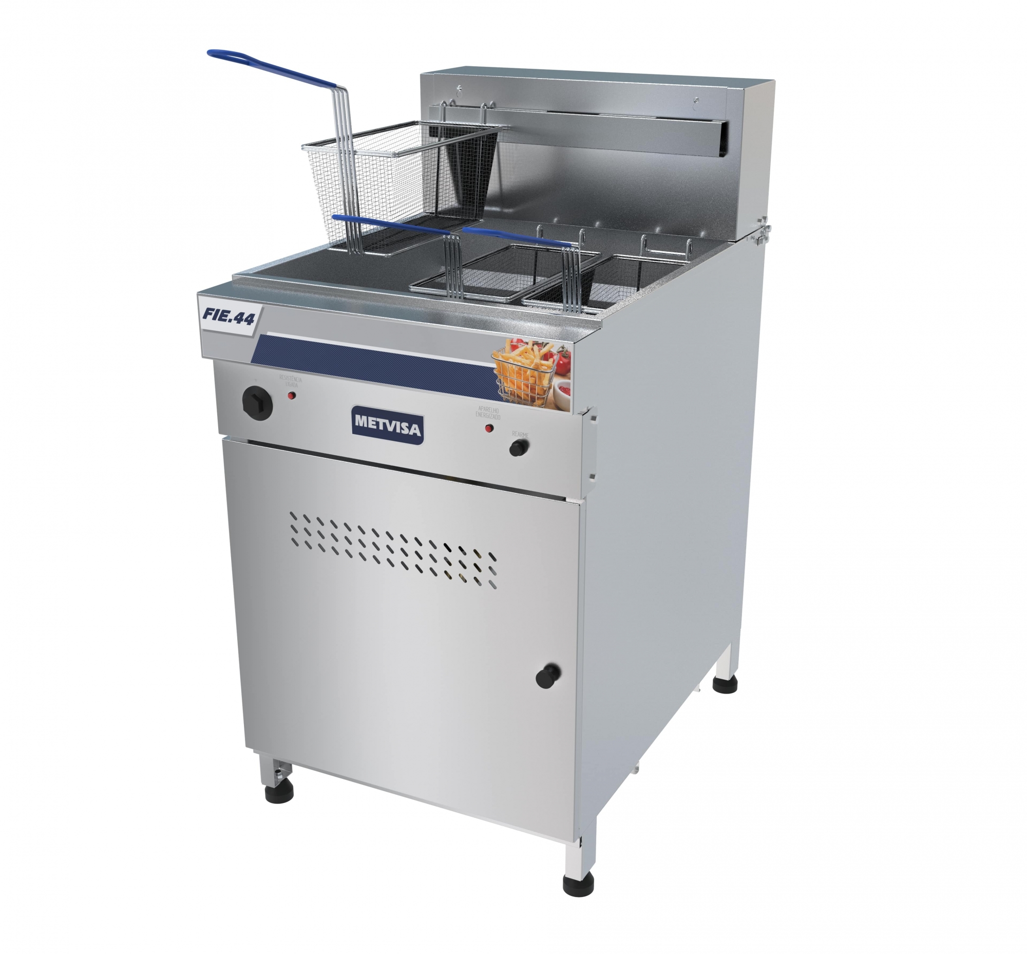 Fritadeira Industrial Eletrica 44L — METVISA